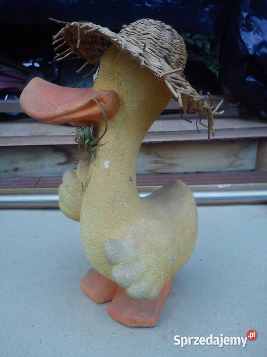 Stara porcelanowa figurka kaczora ceramika Antyki, Sztuka, Kolekcje łódzkie Aleksandrów Łódzki
