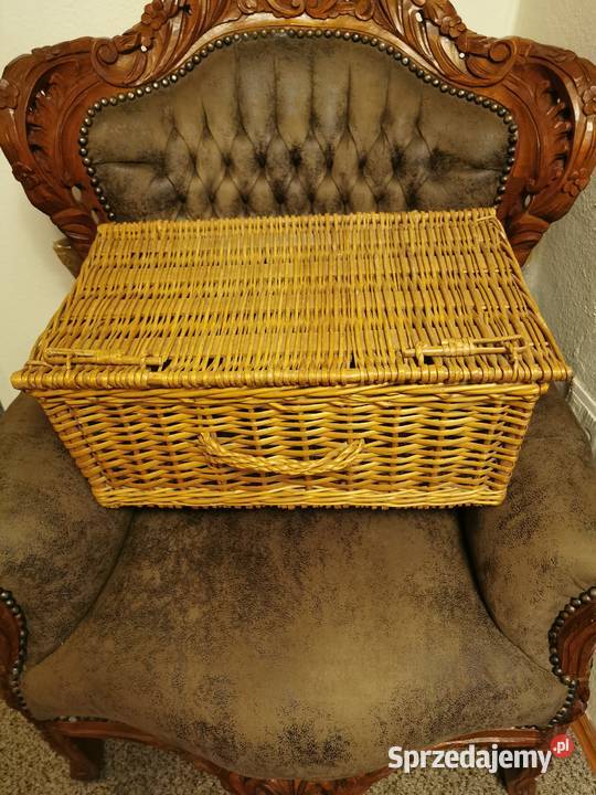 Kosz skrzynka Ratan wiklina ładny stylowy Łódź