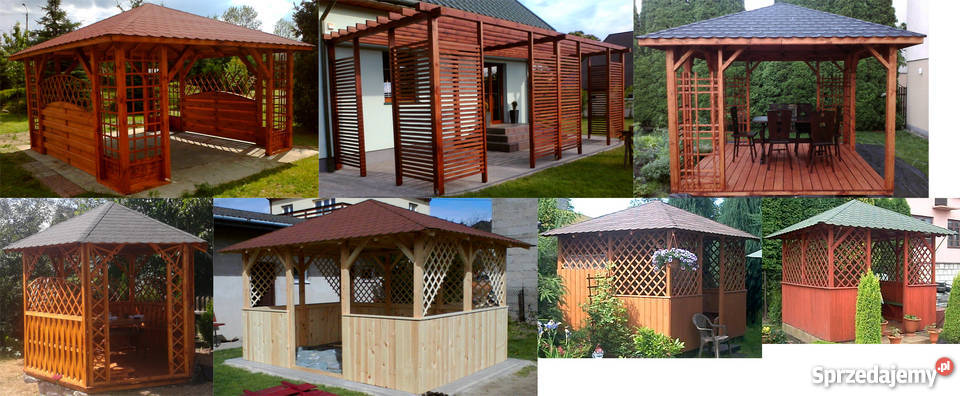 Wyroby z drewna altanka meble ogrodowe pergola