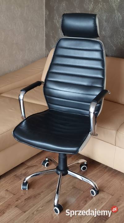 SKÓRZANY FOTEL BIUROWY KRZESŁO OBROTOWE VECOTTI wielkopolskie sprzedam