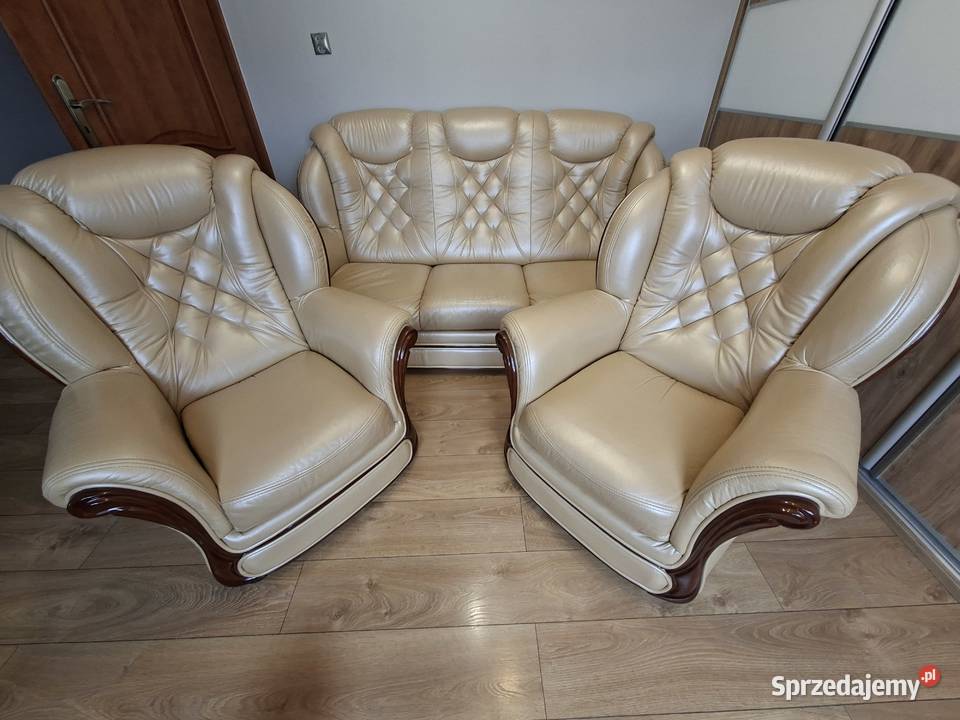 Komplet mebli skórzanych śląskie Rudziczka