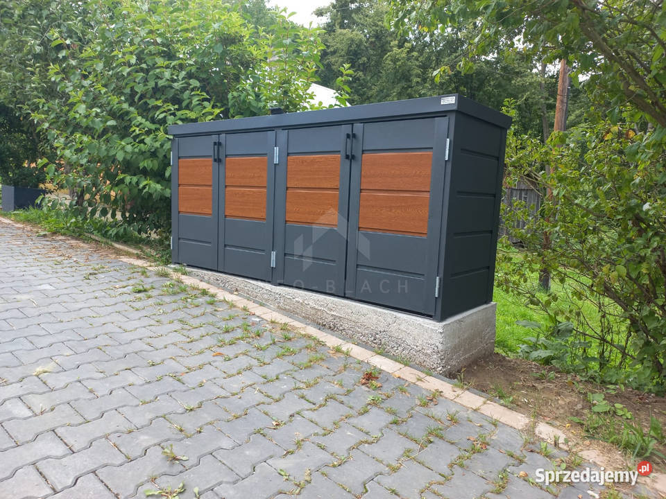 Zabudowa koszy na śmieci wiata śmietnikowa Nysa