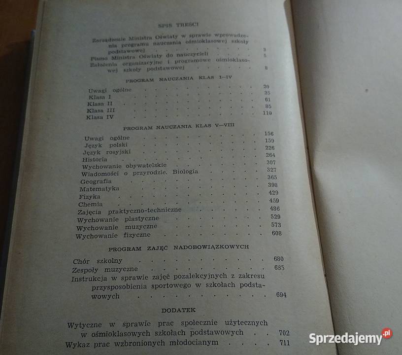 Program nauczania ośmioklasowej szkoły Gdańsk