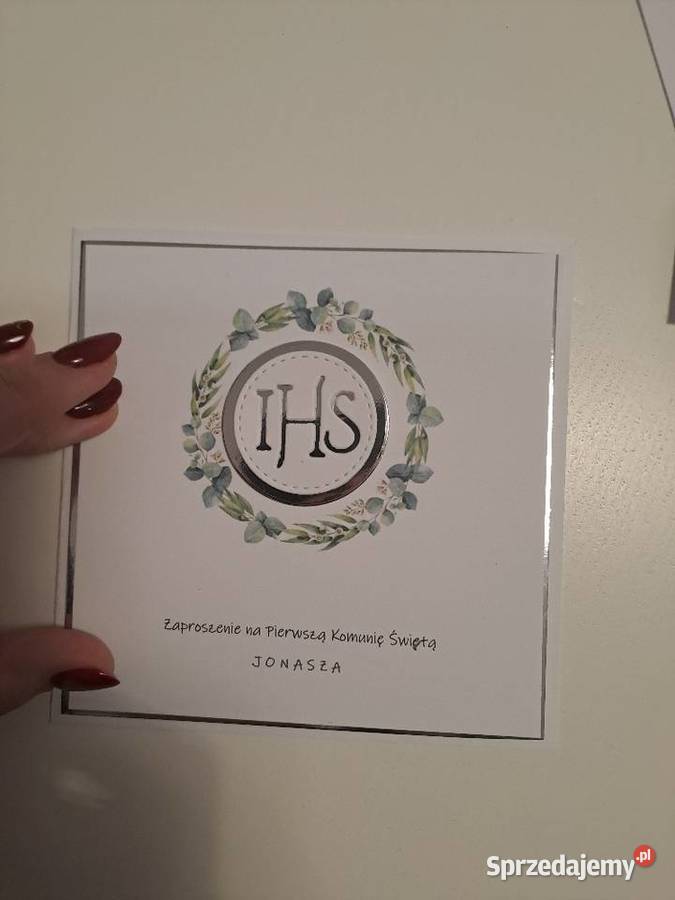 Zaproszenia na pierwszą komunię Strzebiń