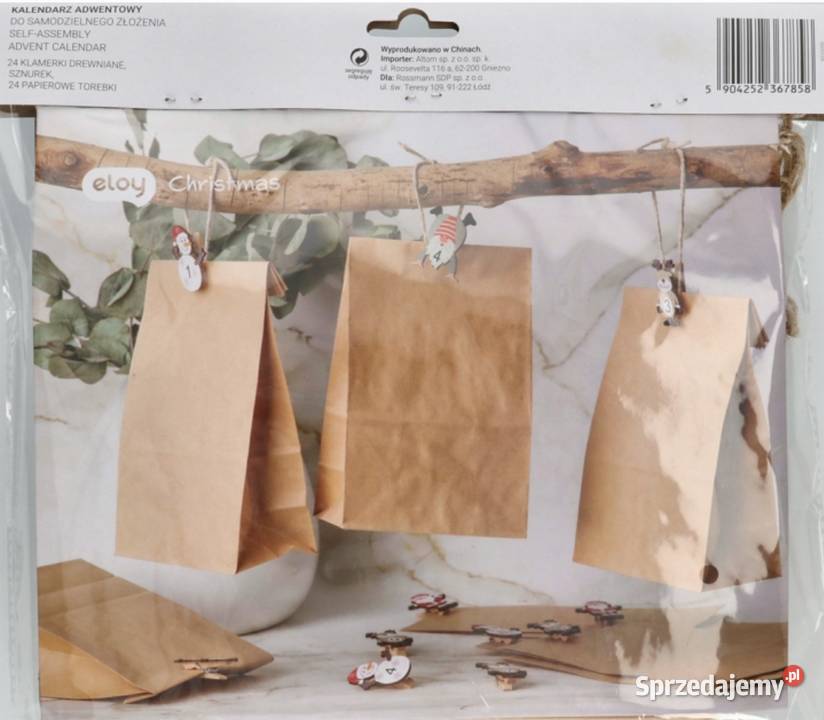 ELOY kalendarz adwentowy do złożenia skrzaty Warszawa