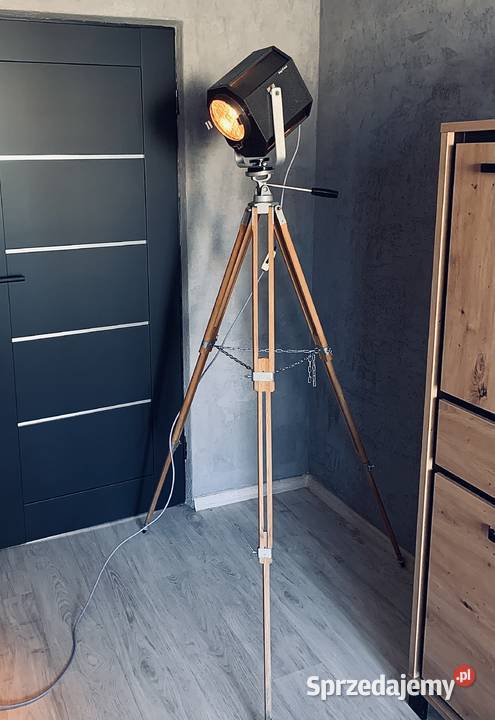 Lampa PRL teatralna Vintage loft stara Poznań
