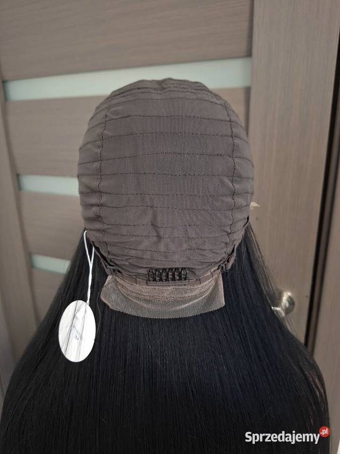 Czarny długi koronkowy peruk Dla kobiet pomorskie Malbork