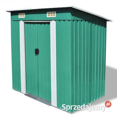 vidaXL Metalowa szopa ogrodowa kolor Warszawa sprzedam