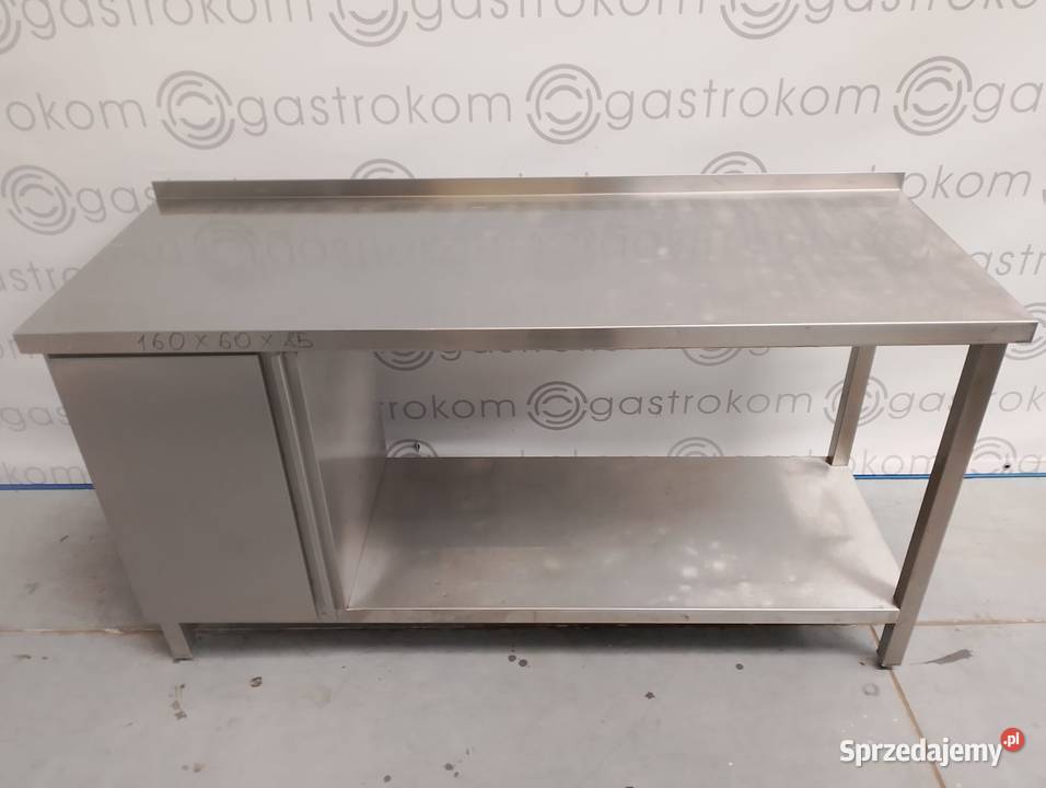 Stół z półką i szafkąL 160x60x85 Wrocław sprzedam