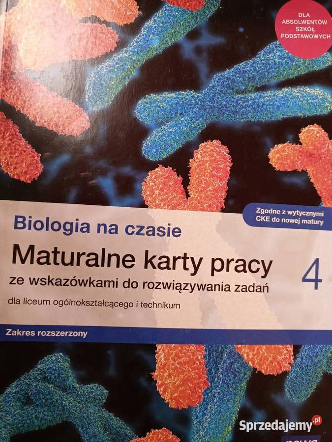 Biologia na czasie 4 używane karty pracy Warszawa