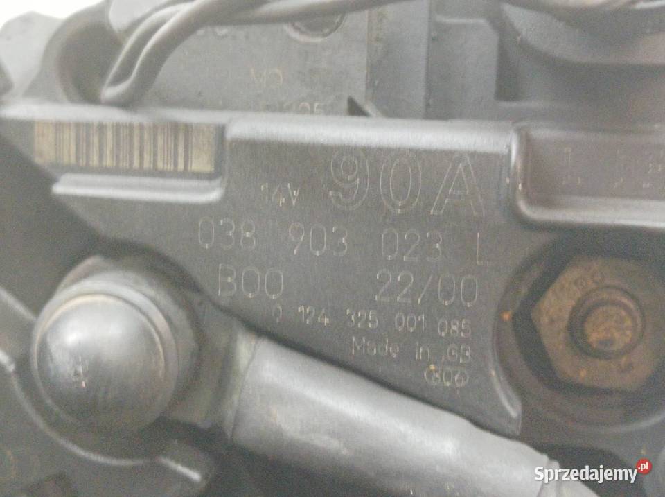 ALTERNATOR 038903023L 0124325001 19 TDI VW Układ elektryczny silnika Układ elektryczny silnika