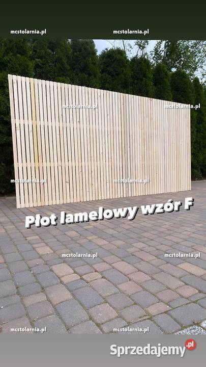 Donica z pergolą płot lamelowy lamele doniczka mazowieckie