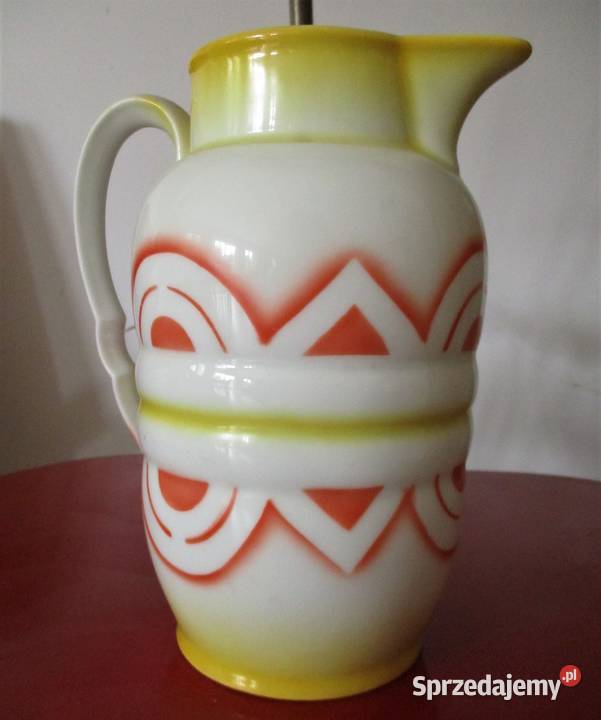 Art Deco Dzban Dzbanek Oscar Schaller lata 30 Nieporęt