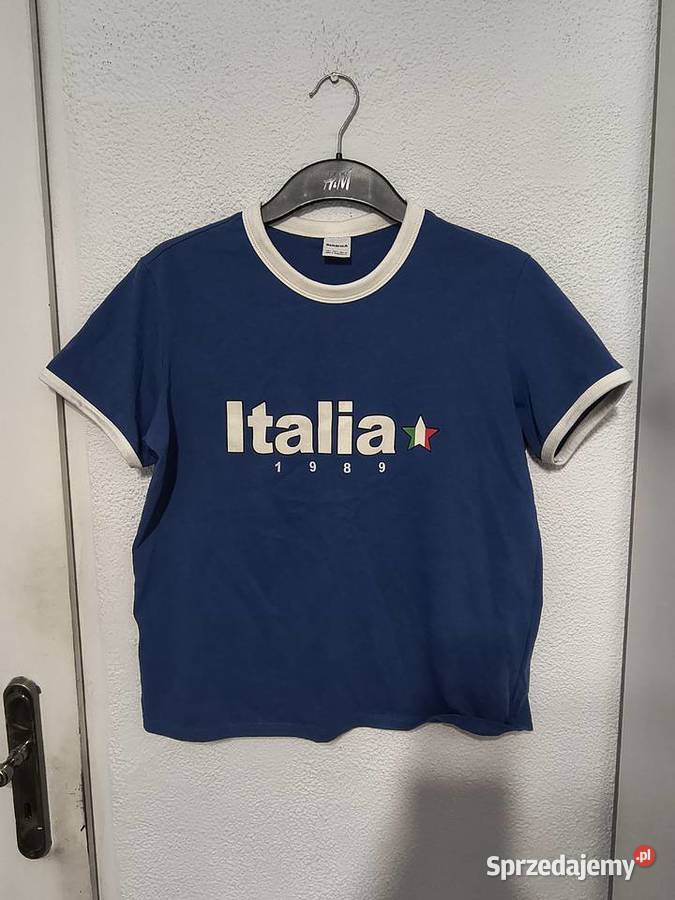Bershka tshirt z nadrukiem nowy rL40 Topy i koszulki Zamość