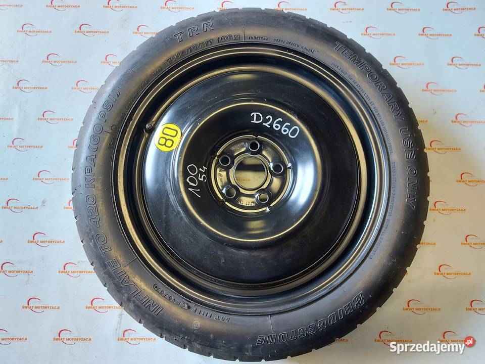 TOYOTA AVENSIS II T25 koło dojazdowe 1457017