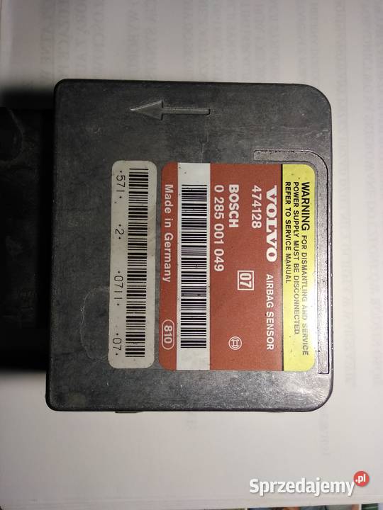 Czujnik poduszki powietrznej Volvo 440 airbag Wilcza Góra