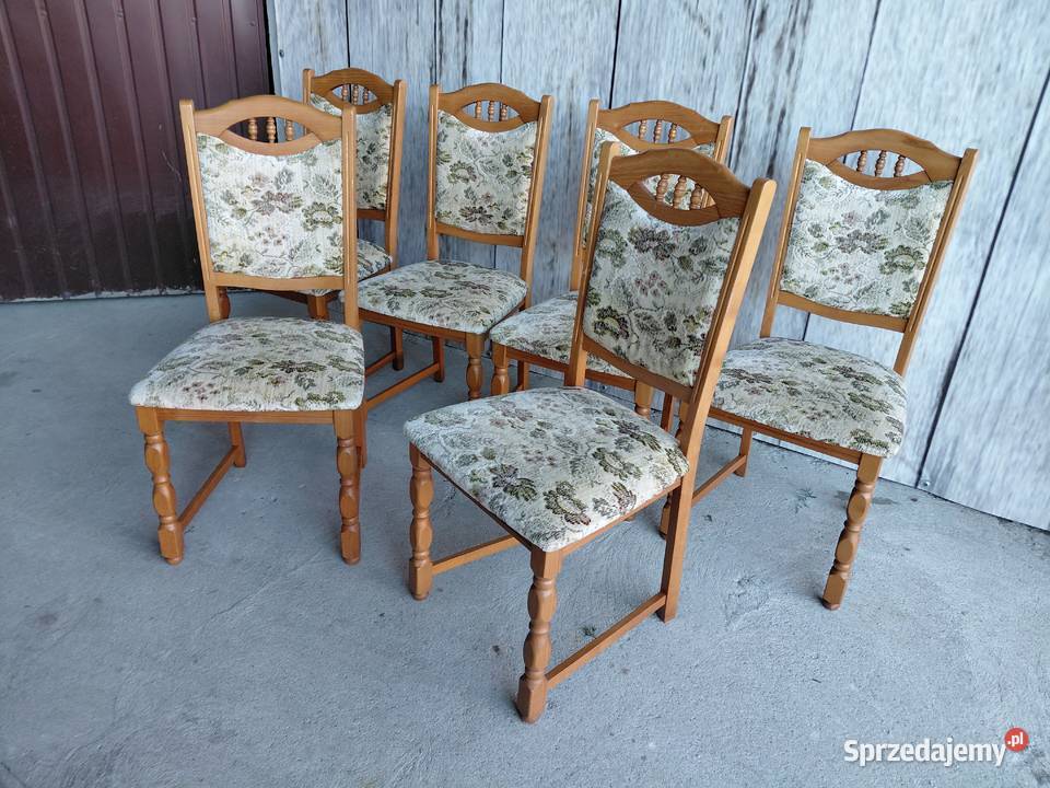 komplet krzeseł 6 sztuk 207 Byczyna sprzedam