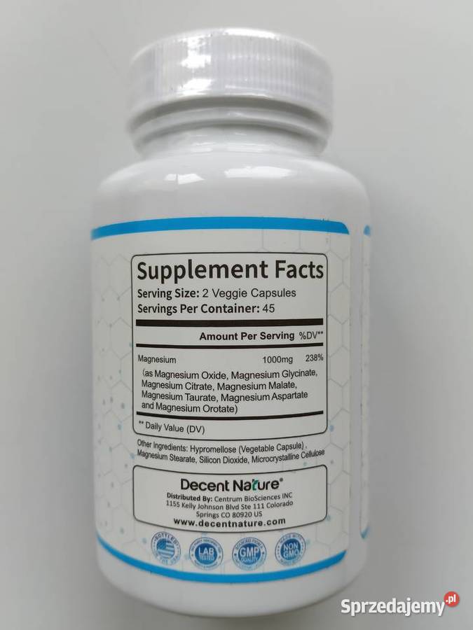 Magnez Magnesium Complex 1000 mg Decent Nature Białystok