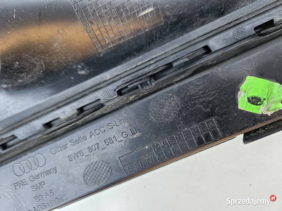 AUDI A5 8W6 SLINE KRATKA LEWA ZDERZAKA PRZÓD wielkopolskie Międzychód