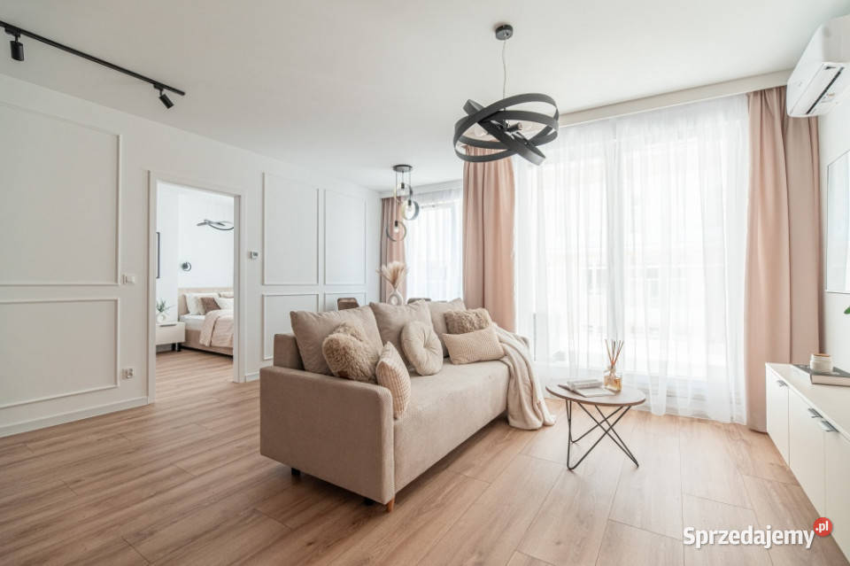 Stylowy apartament Odrą 48 m Nowa Przystań Kępa zachodniopomorskie Szczecin