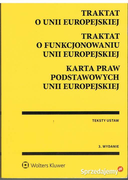 TRAKTAT O UE TFUE KPP UE Rumia sprzedam