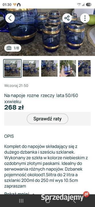Zestaw przepiekny lata 5060 xxwieku Międzyrzecz