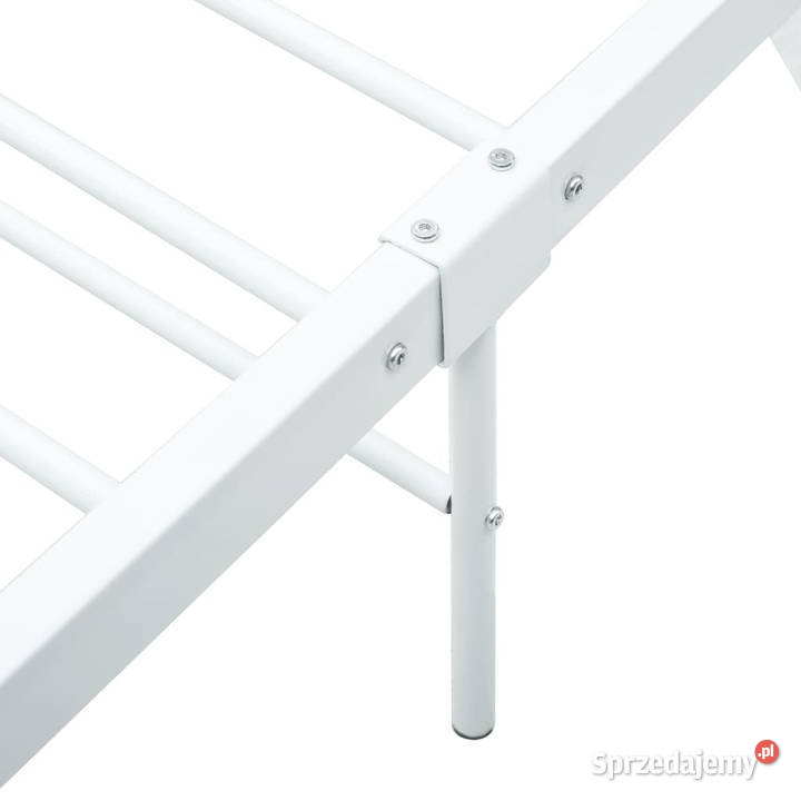 Łóżko Metalowe Białe Rama Łóżka Ze Stelażem 140 mazowieckie sprzedam