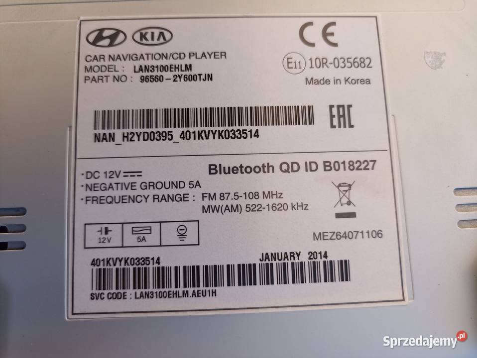 Radio nawigacja samochodowa Hyundai ix35 Majków Duży