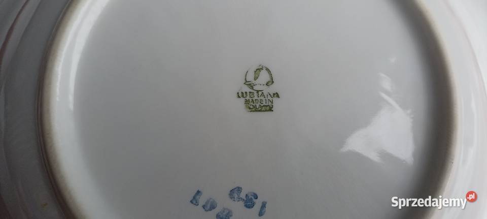 Talerze6 porcelana Lubiana wielkopolskie Gniezno