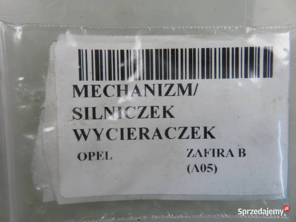 MECHANIZM WYCIERACZEK OPEL ZAFIRA B A05 404976 osobowe sprzedam