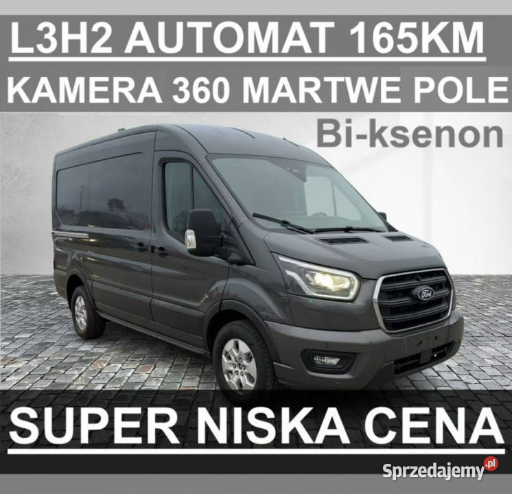 Ford Transit L3H2 165 Automat Kamera 360 Martwe Rok produkcji 2026 Szczecinek