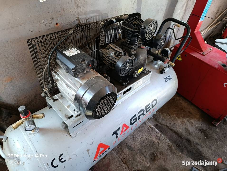 Kompresor sprężarka target 200l 3 cylindry 230v Święciechów