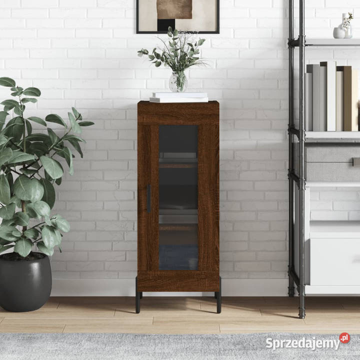 Szafka brązowy dąb 345x34x90 materiał