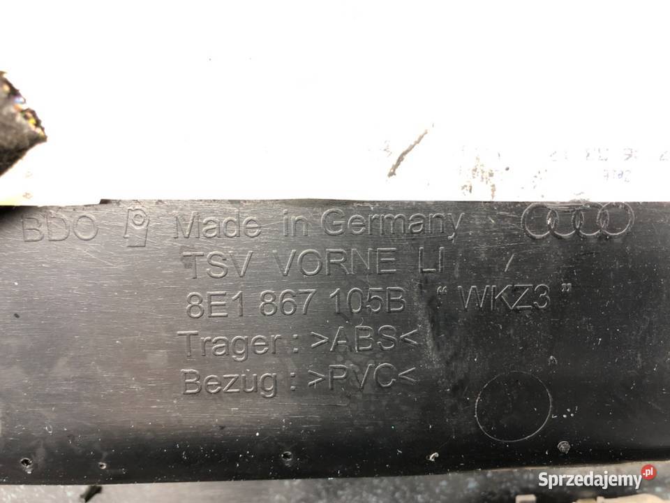 BOCZEK DRZWI LEWY PRZÓD AUDI A4 B7 Kombi 0408