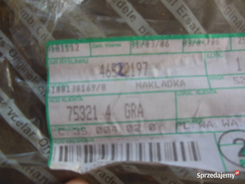 Listwa drzwi lewy przód Fiat Seicento OE Kozy