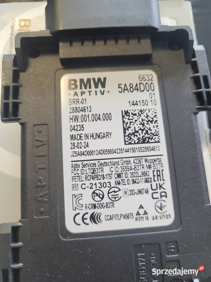 RADAR BMW 66325A84D00 66325A7A570 6632 5A84D00 osobowe sprzedam