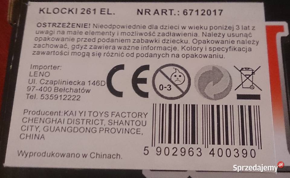Metalowe klocki konstrukcyjne 261 el 42w1 Klocki Dla Dziecka śląskie Czeladź