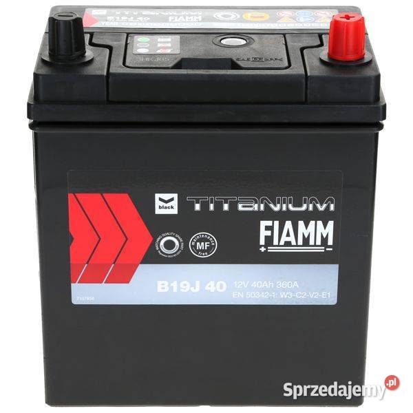 Akumulator Fiamm BLACK 12V 40Ah 360A P JFTP40 osobowe Akumulatory Akumulatory Jelcz-Laskowice