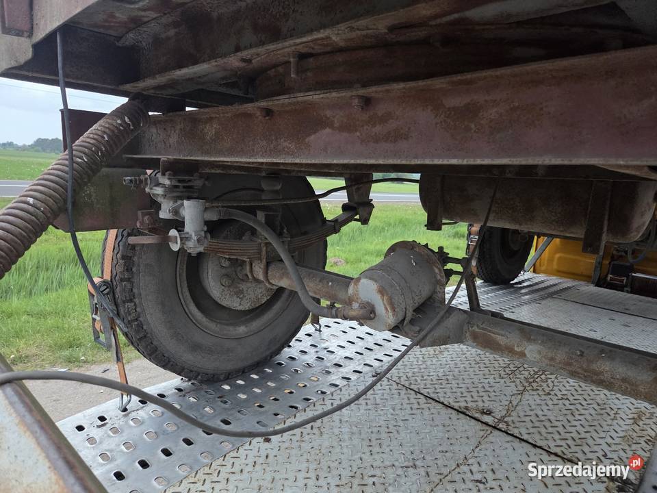 Przyczepa rolnicza Sanok Autosan D46A 45 tony nieuszkodzony Przyczepy rolnicze łódzkie Złoczew