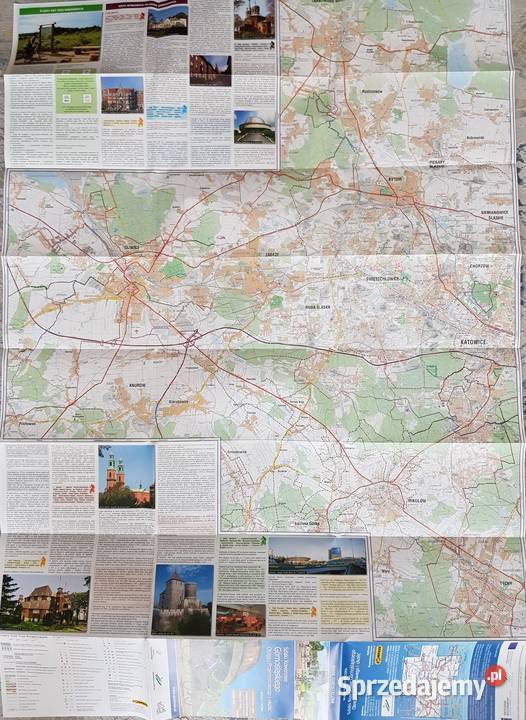 Szlaki Rowerowe Górnośląskiego szczegółowa mapa śląskie