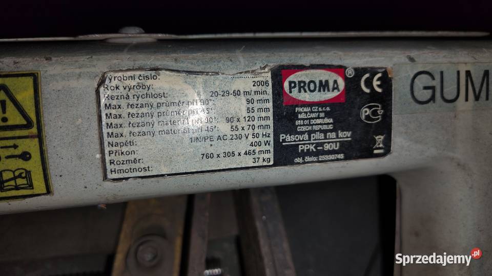 Piła do cięcia metalu Rzędowice