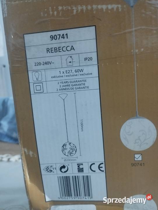 Lampa wisząca żyrandol REBECCA Eglo nowa Warlubie