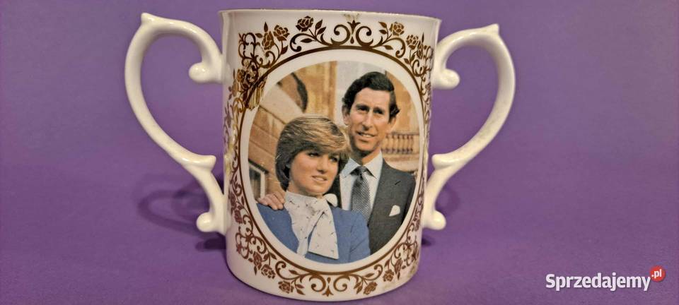 Lady DIANA Spencer z księciem Karolem 1981 KUBEK Porcelana i szkło Kraków sprzedam