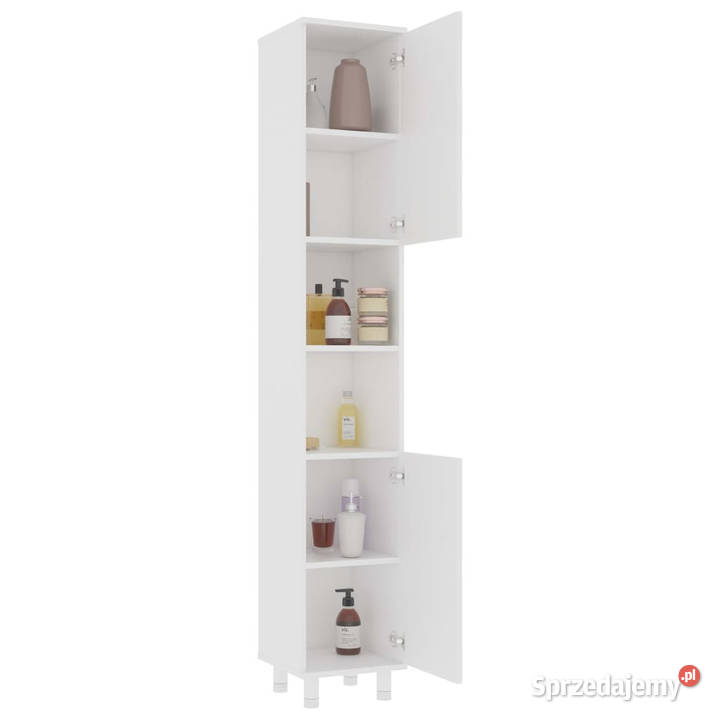 Szafka łazienkowa biała 30x30x179 materiał Warszawa