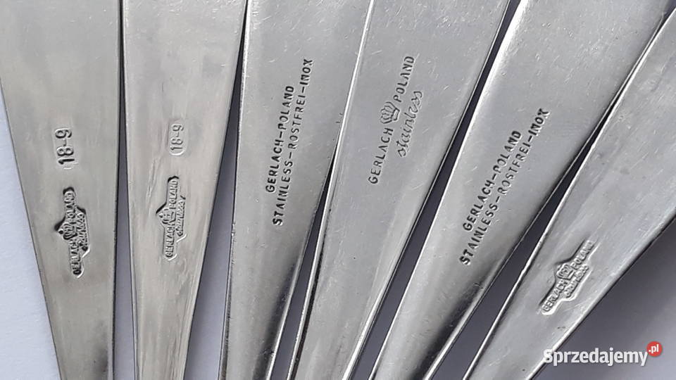 Widelce obiadowe 3 KŁOS Gerlach sztućce PRL śląskie Dąbrowa Górnicza