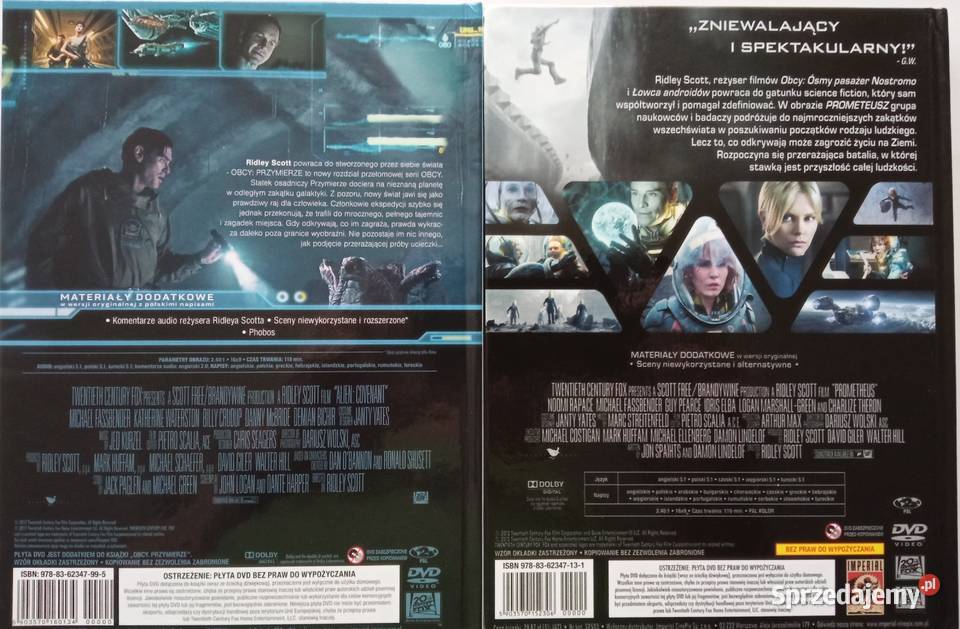 Obcy 15 Prometeusz 6xDVD Sigourney Weaver M Łódź