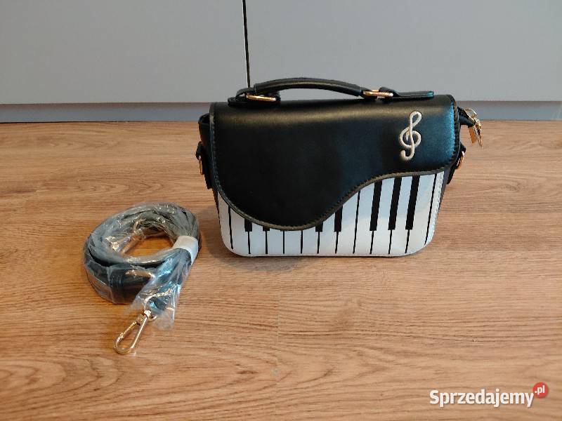NOWA Torebka w stylu muzycznym pianino z nutą na Warszawa