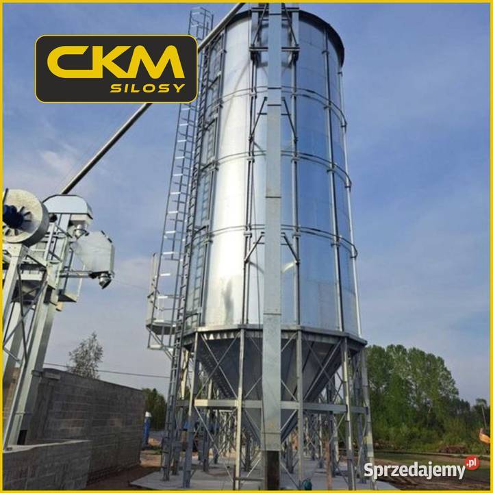 NOWY Silos zbożowy lejowy 194 t montaż 2025