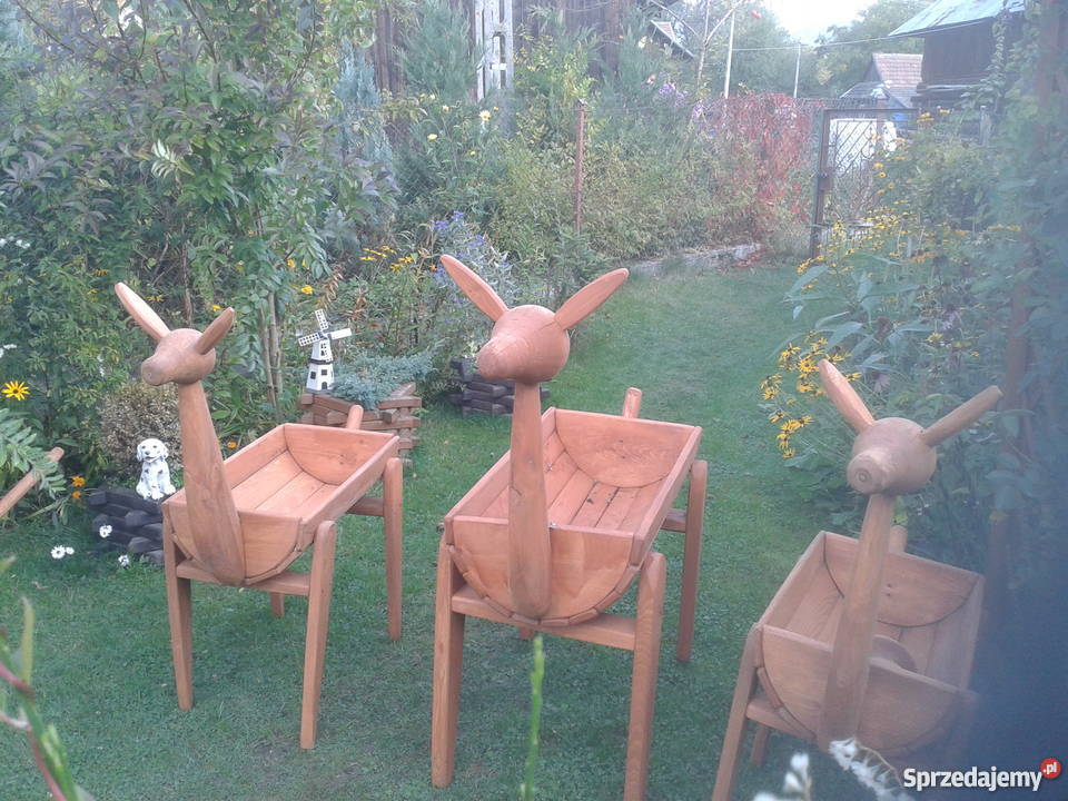 Wiatraki kwietniki sarenki drewno Meble ogrodowe Nowy Sącz sprzedam