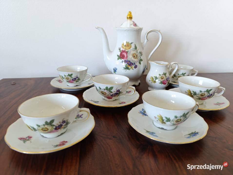 Serwis kawowy mocca Tirschenreuth kolekcjonerski Gdańsk sprzedam